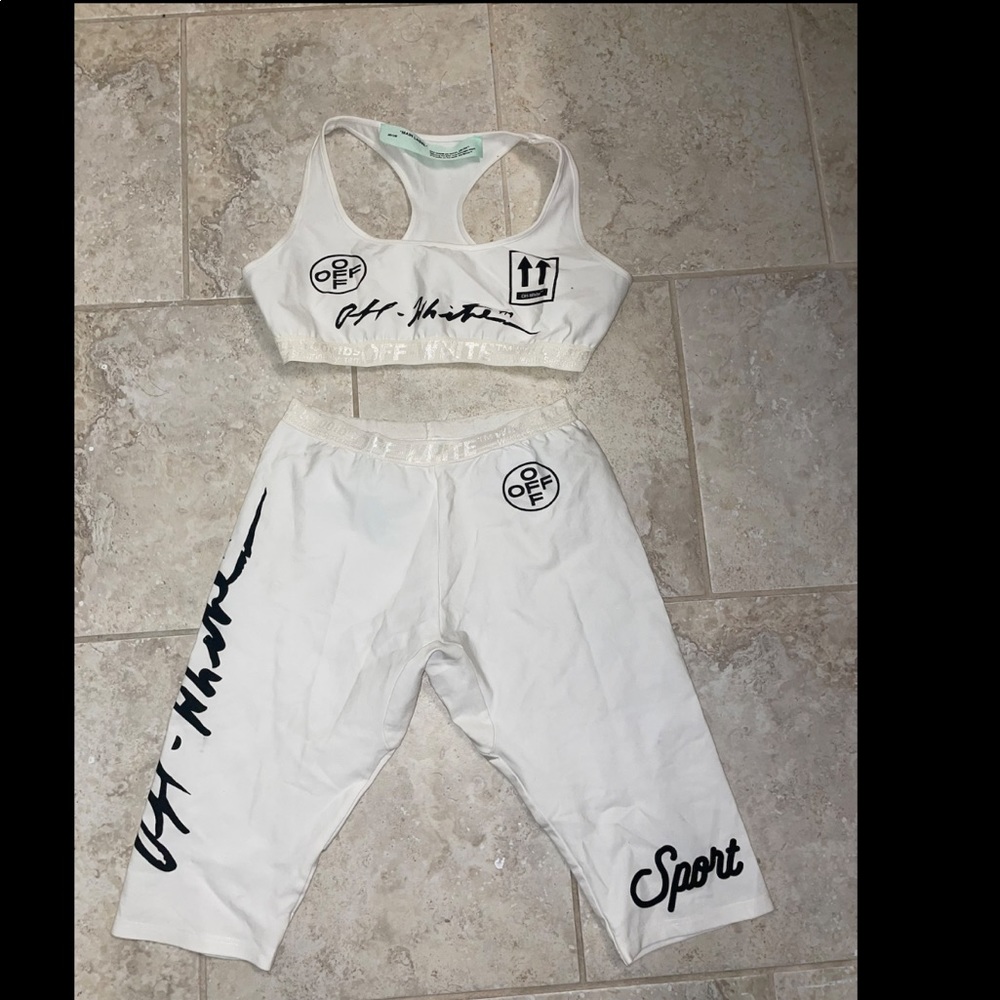 Authentic off -white two piece set sz: M
